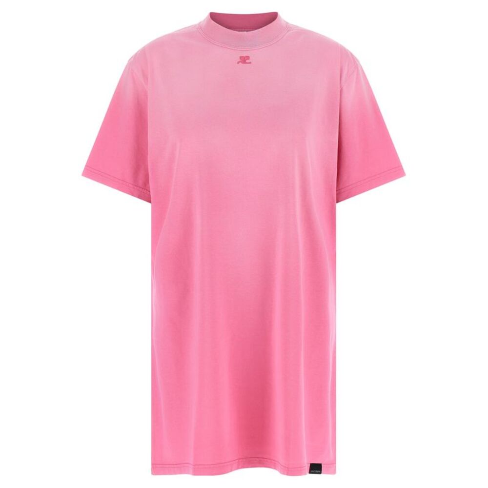 Courrèges Multicolor Cotton Short Women's Dress